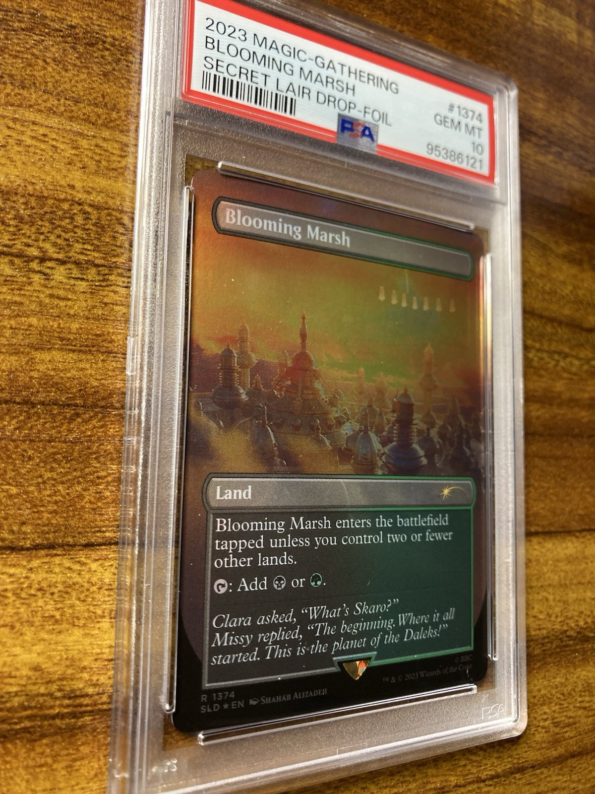 MTG✨BLOOMING MARSH FOIL✨SLD Dalek Lands DOCTOR WHO PSA 10 RARE “Enemy” LAND