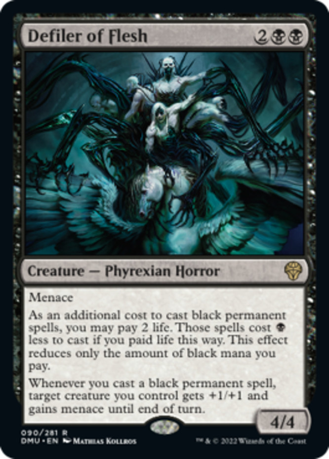 x1 Defiler of Flesh R MTG Dominaria United M/NM, English