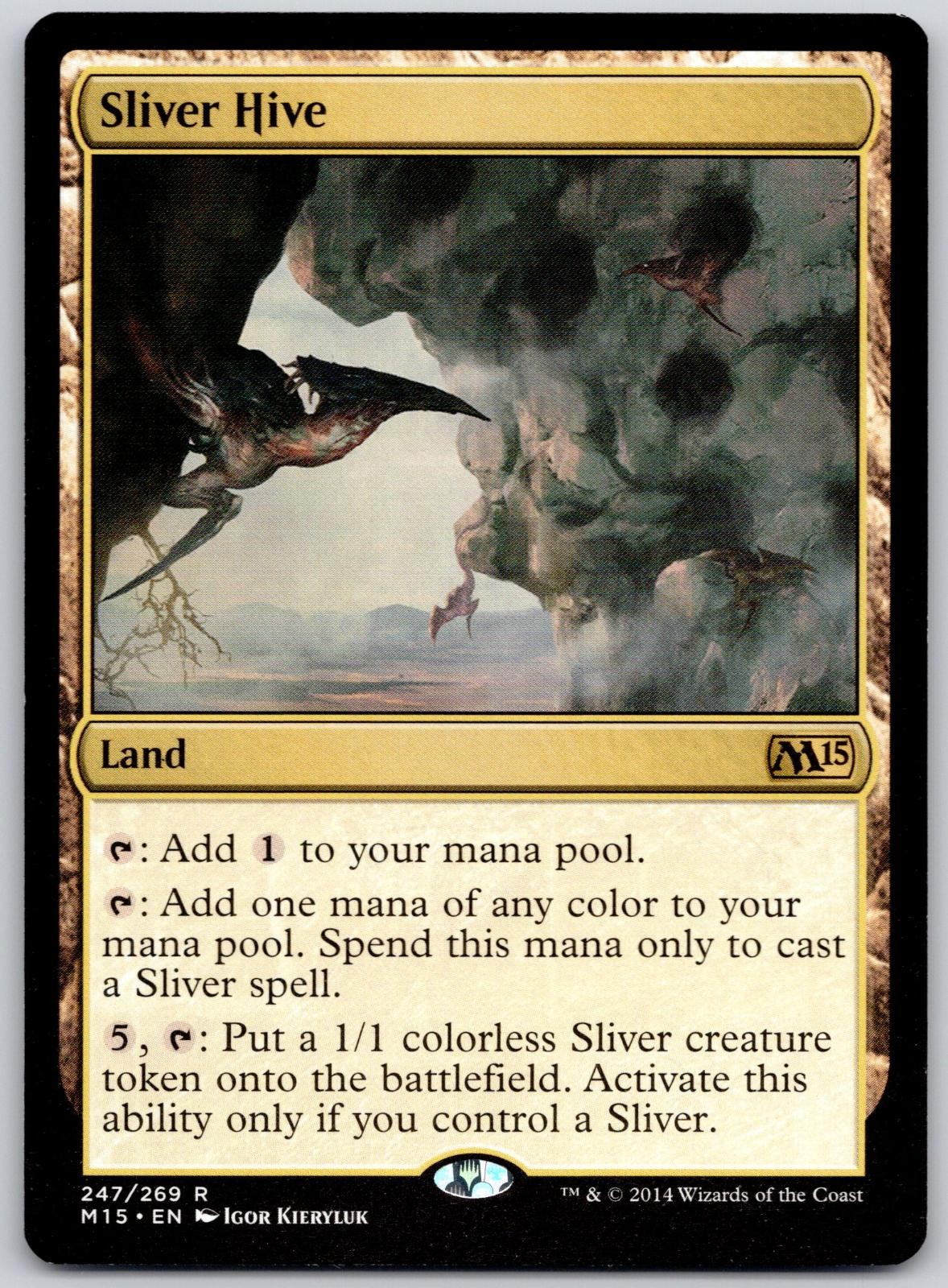 Sliver Hive 247 Rare Magic 2015 (M15) Magic: The Gathering Lightly Played