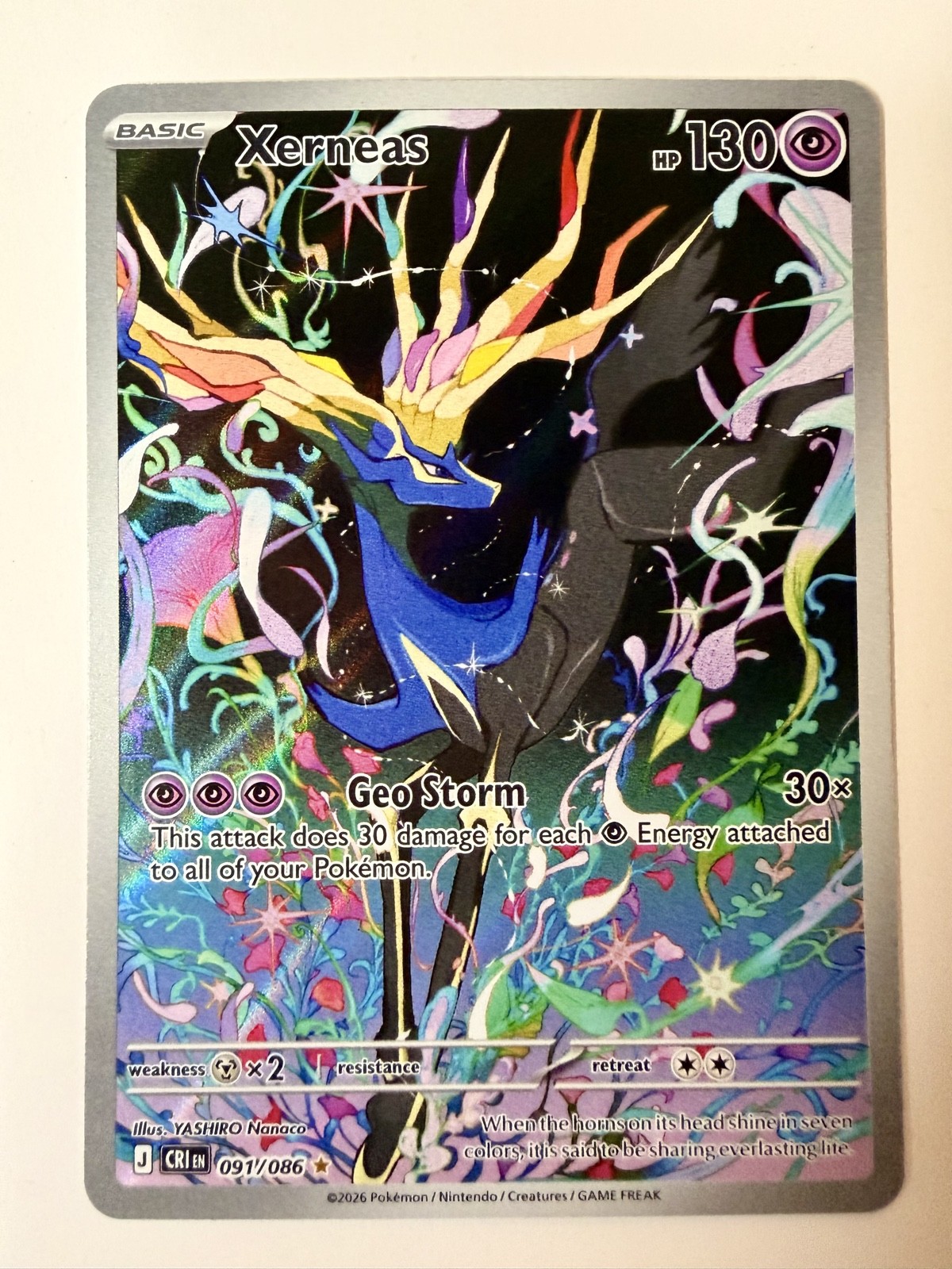 Xerneas 091/086 Me04: Chaos Rising Holo