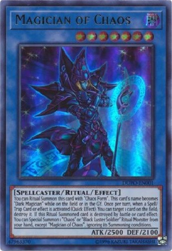 *** MAGICIAN OF CHAOS *** ULTRA RARE DUPO-EN001 YUGIOH! MINT/NM