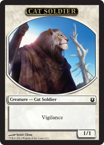 1x Cat Soldier Token MTG – Born of the Gods – Moderate Play