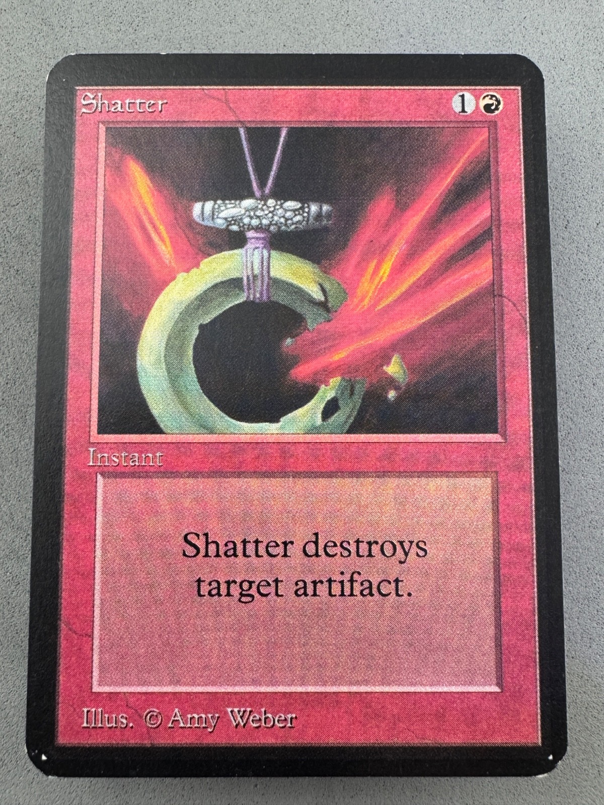 Shatter MtG Alpha—Lightly Played Excellent—Vintage Magic the Gathering