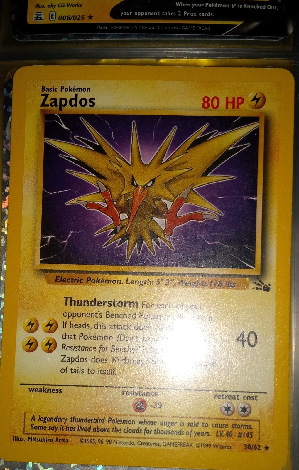 Zapdos 30/62 Fossil Regular