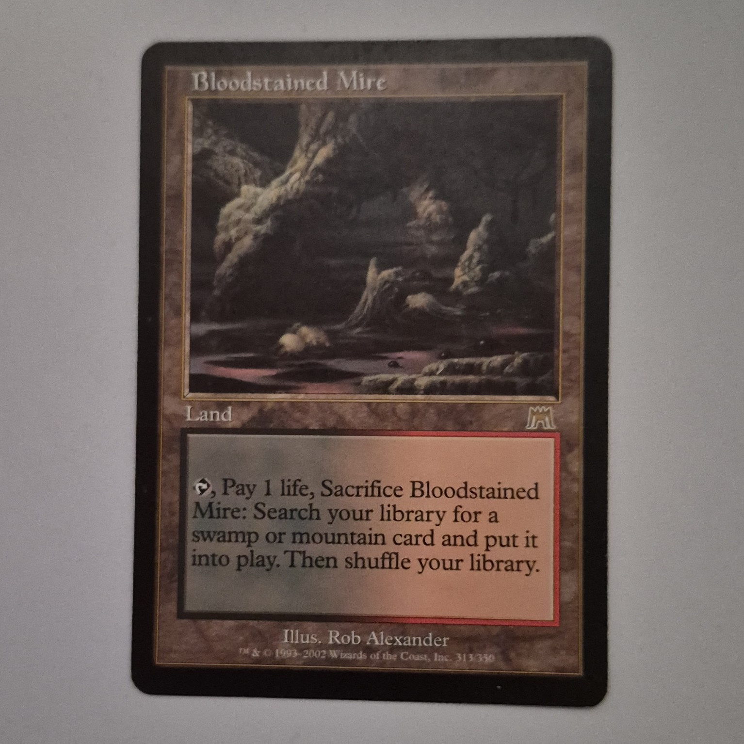 Wizards of the Coast MTG Onslaught Bloodstained Mire #313 Rare English