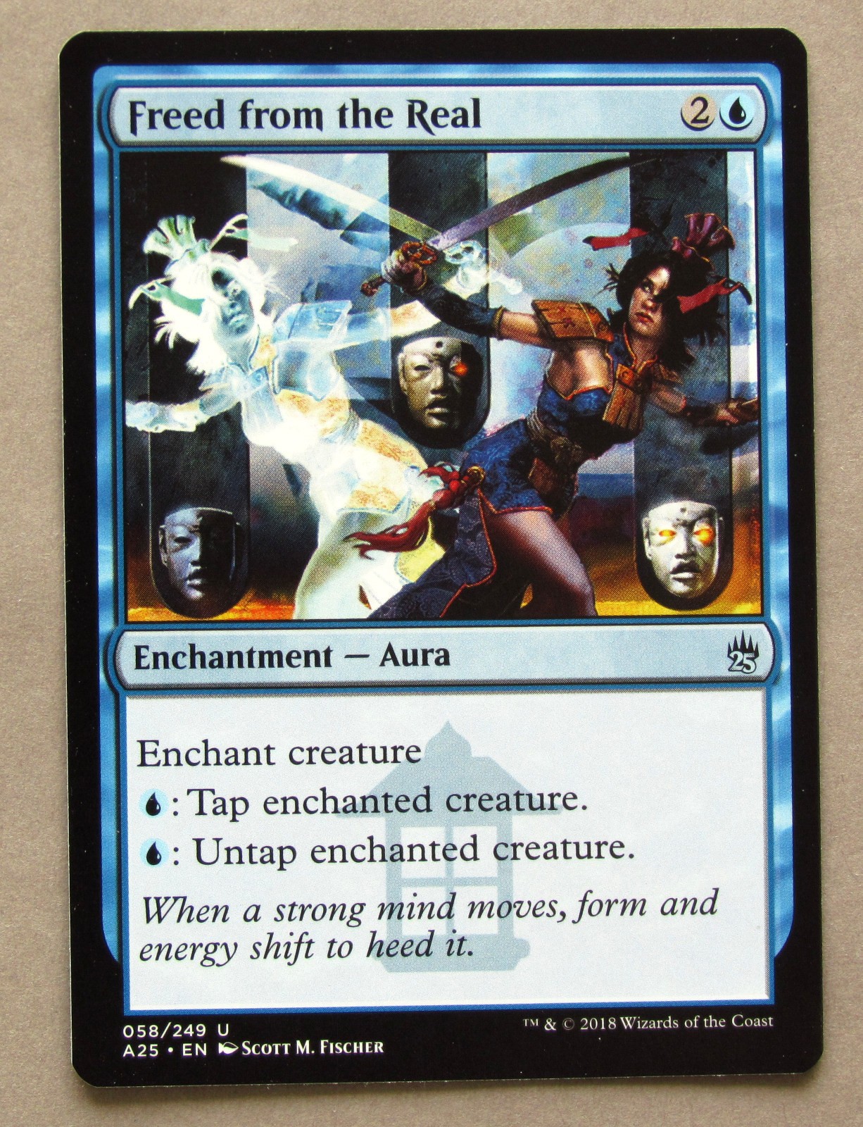 MTG FREED FROM THE REAL (X1) MASTERS 25 NM NEVER PLAYED Magic Card