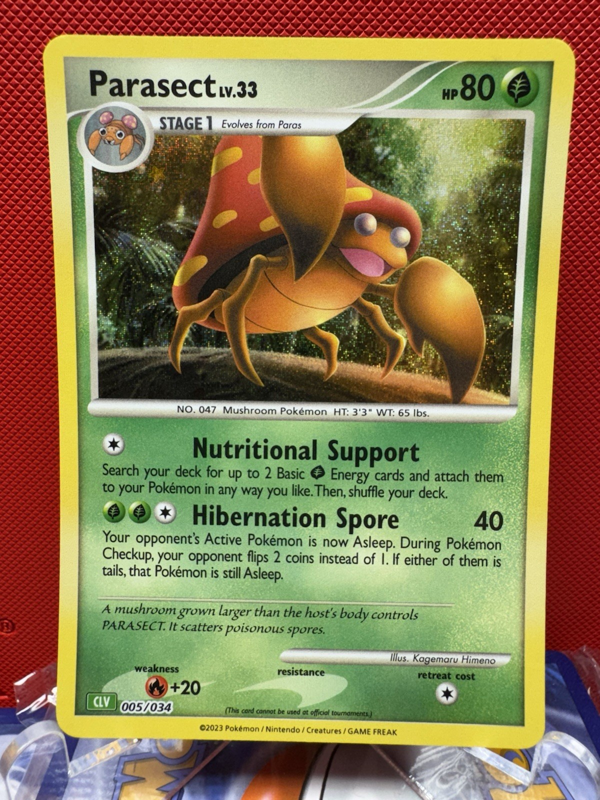 PARASECT [HOLO] – 005/034 – CLV POKEMON CLASSIC GAME – NM #646
