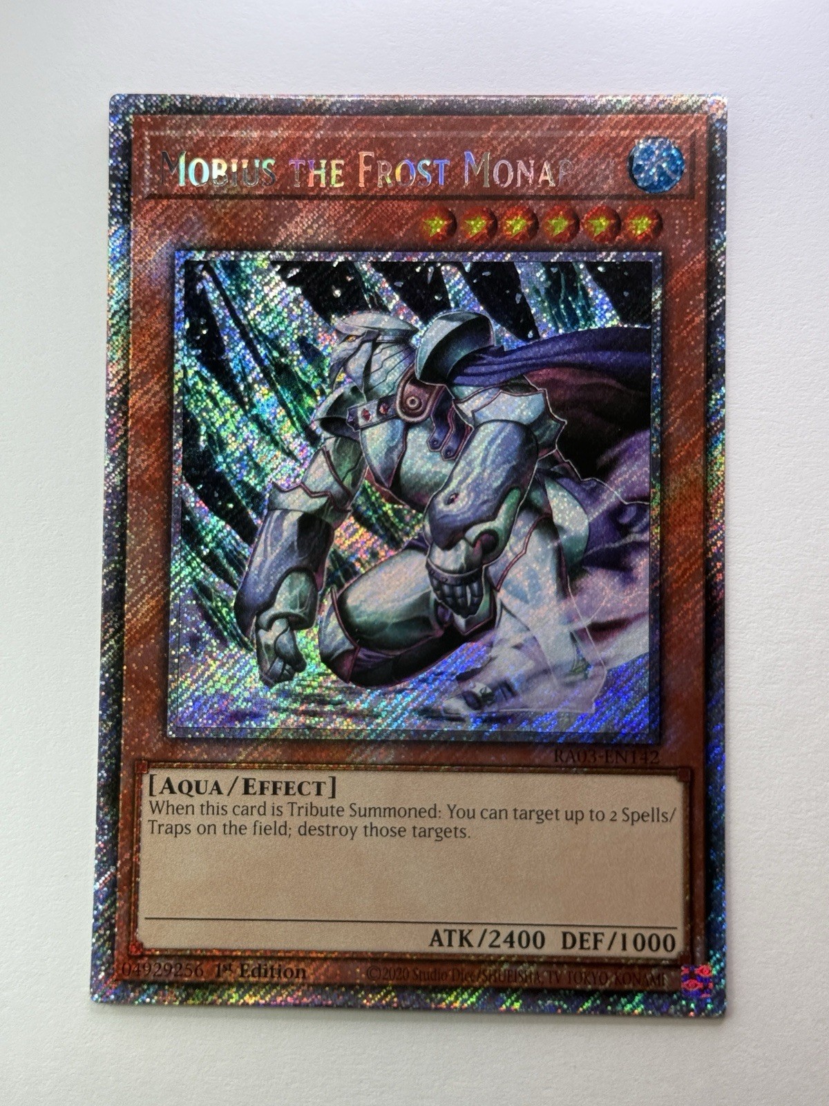 Mobius the Frost Monarch Platinum Secret Rare RA03-EN142 Near Mint 1st Edition