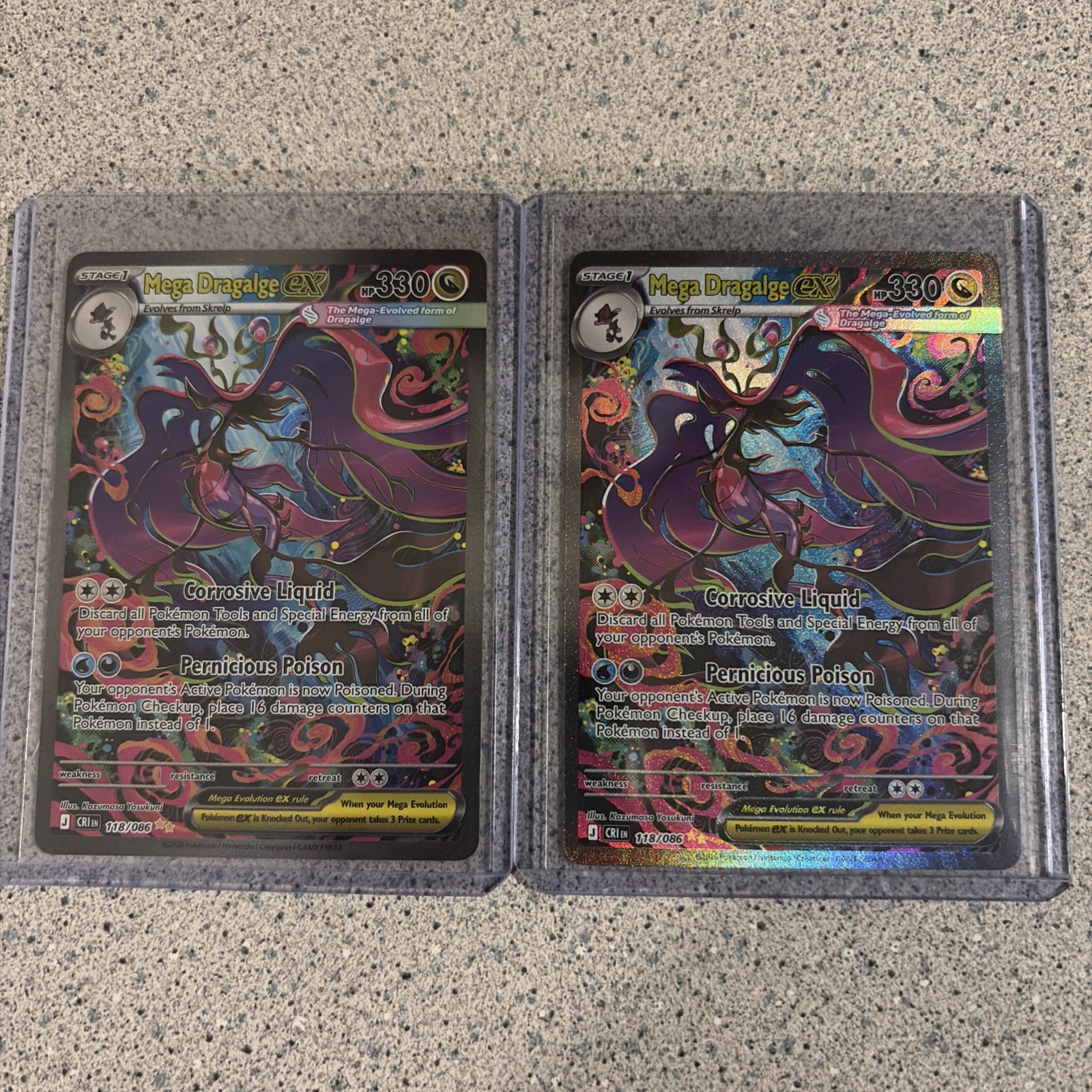 Mega Dragalge EX 118/086 Pokemon TCG Chaos Rising SIR
