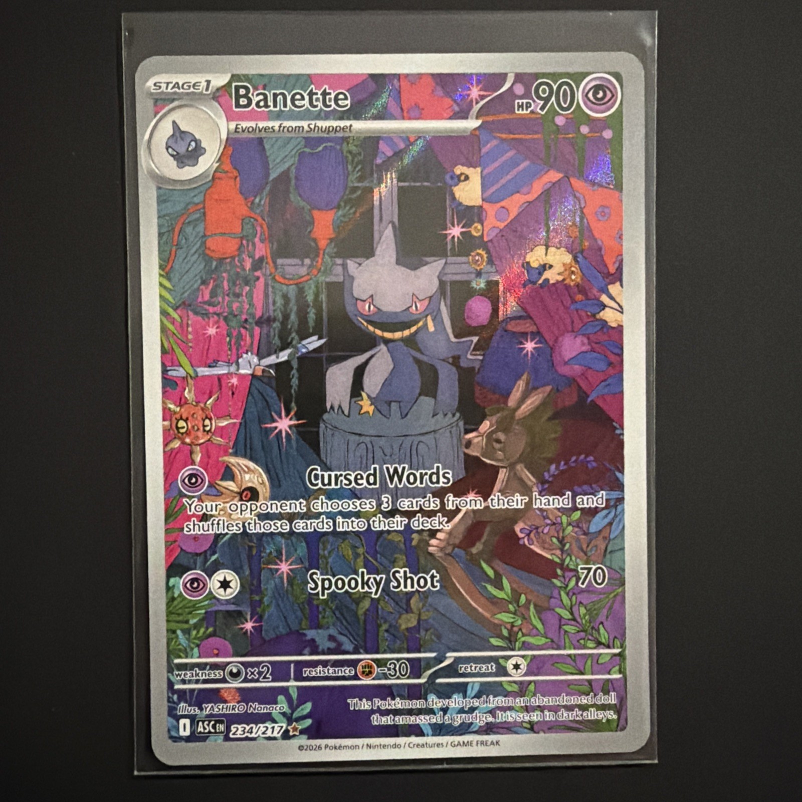 Pokémon TCG Banette Ascended Heroes 234/217 Illustration Rare