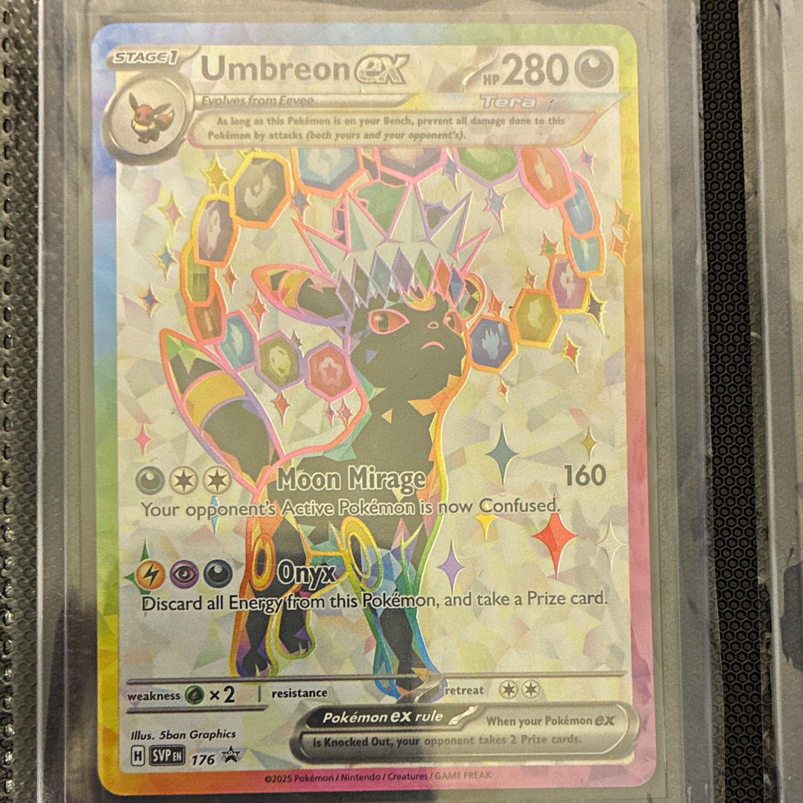 Umbreon ex SVP176 Full Art Holo Promo – SV Scarlet & Violet Promos (English)