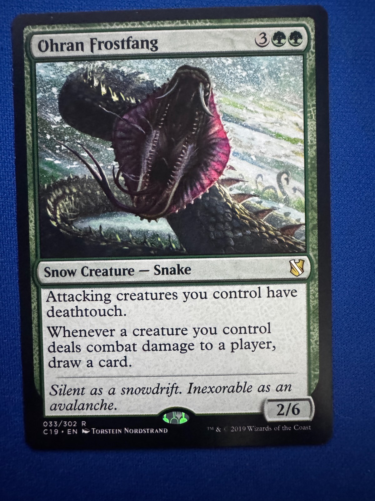 Magic the Gathering (MTG): Ohran Frostfang – Snow Creature Snake