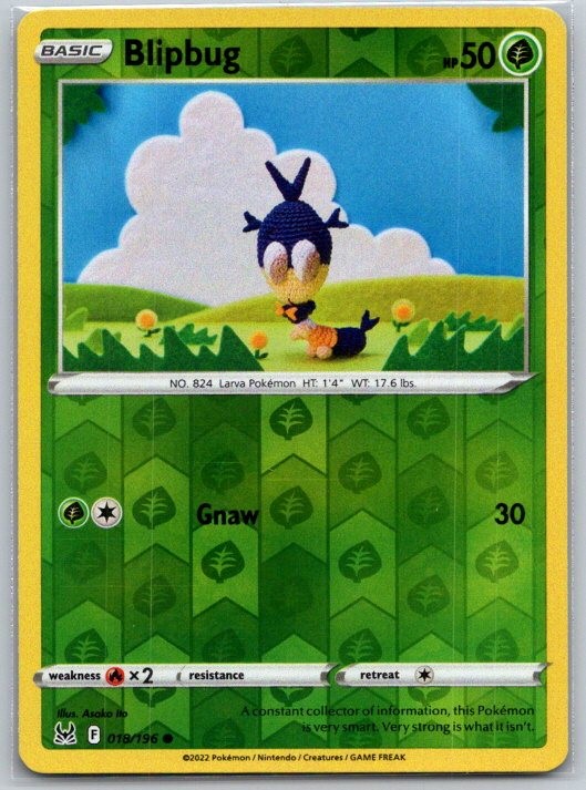 Blipbug 018/196 Common Lost Origin Pokemon Reverse Holo Near Mint
