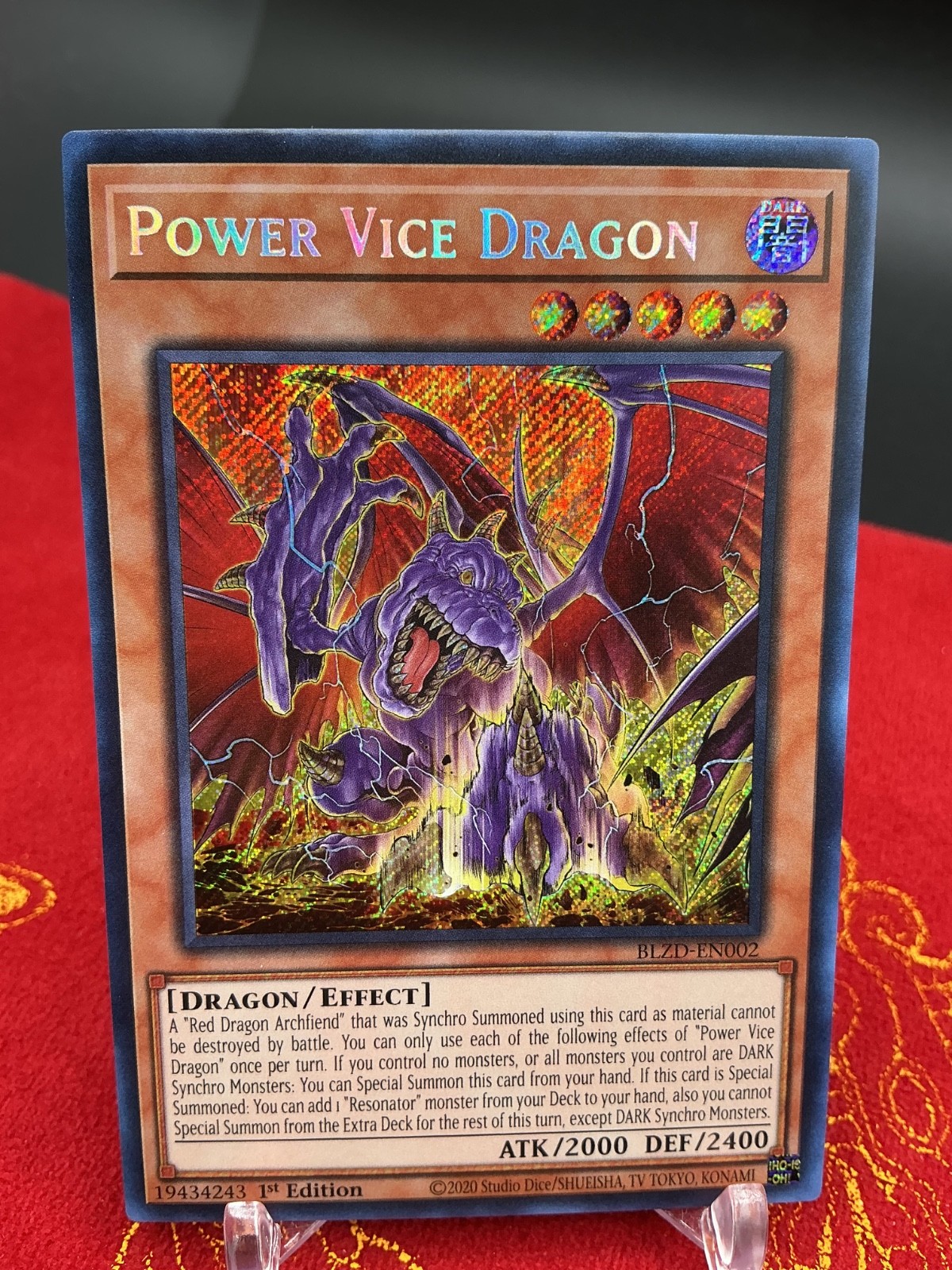 Power Vice Dragon BLZD-EN002 Yugioh Blazing Dominion LP
