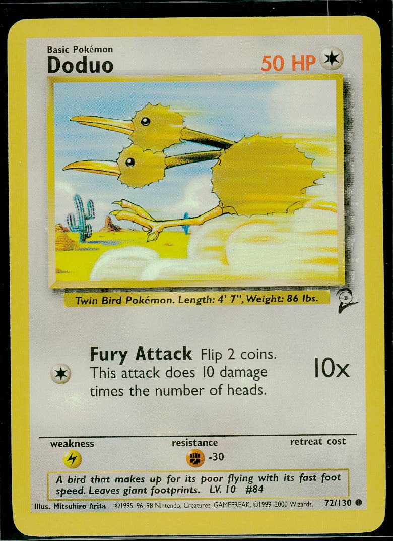 Doduo Base Set 2 NM Pokemon TCG