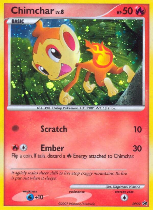 Pokemon Chimchar (DP02/60) DP Black Star Promos HP HOLO