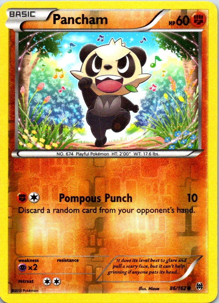 Pancham Reverse Holo XY – BREAKthrough 86/162 LP Pokemon