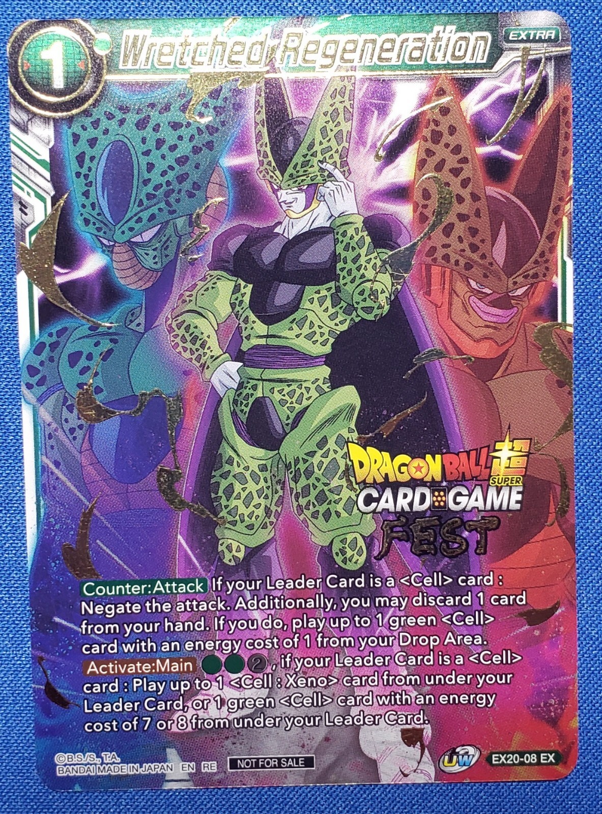 Wretched Regeneration – Foil – Dragon Ball Super Card Game Fest Stamped NM