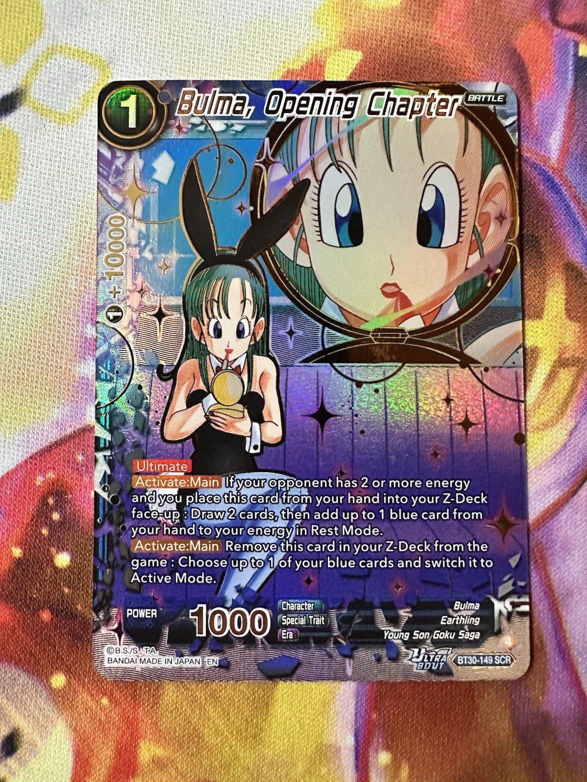 Bulma Opening Chapter SCR BT30-149 | Three Glorious Fighters | Dragon Ball Super