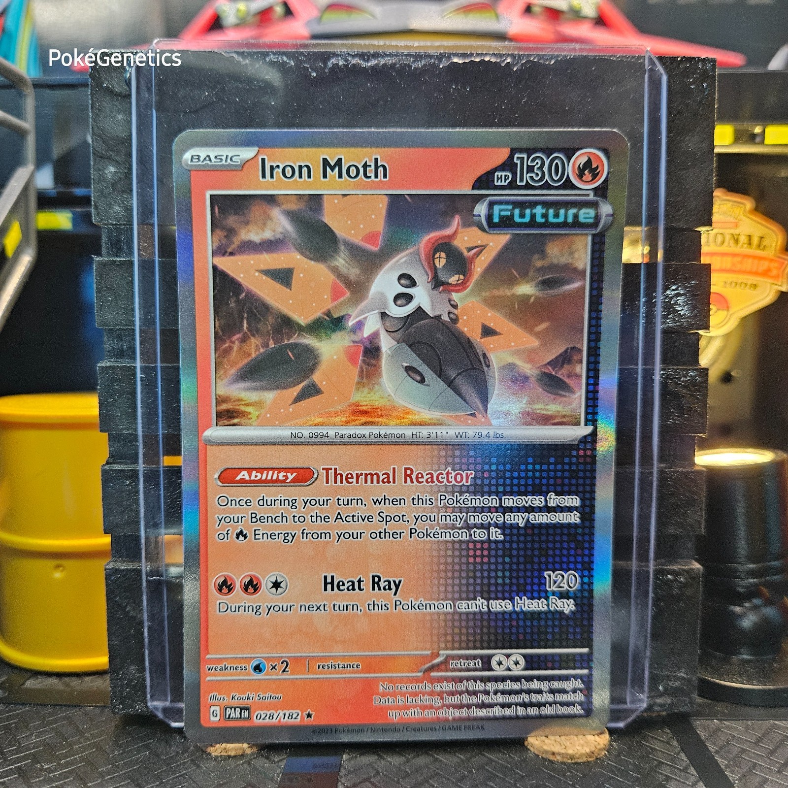 Iron Moth Paradox Rift Holo Pokémon TCG 028/182 Scarlet & Violet SV04 Rare