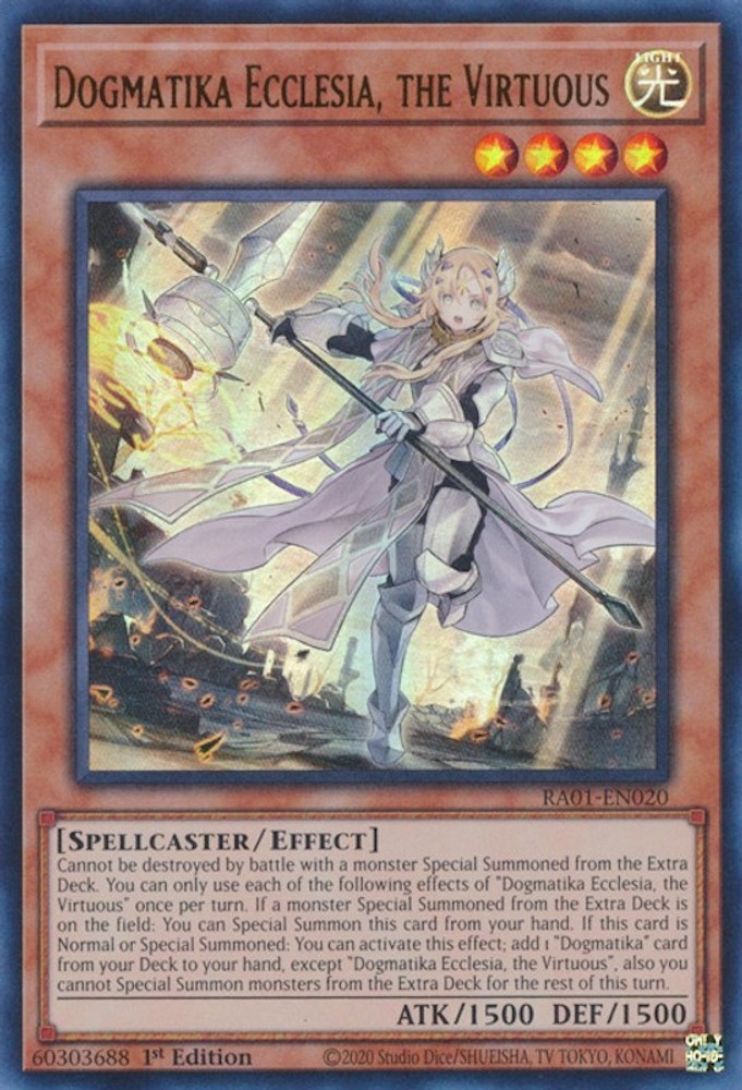 Dogmatika Ecclesia, the Virtuous (UR) [RA01 – RA01-EN020] Ultra Rare 1st Edit…