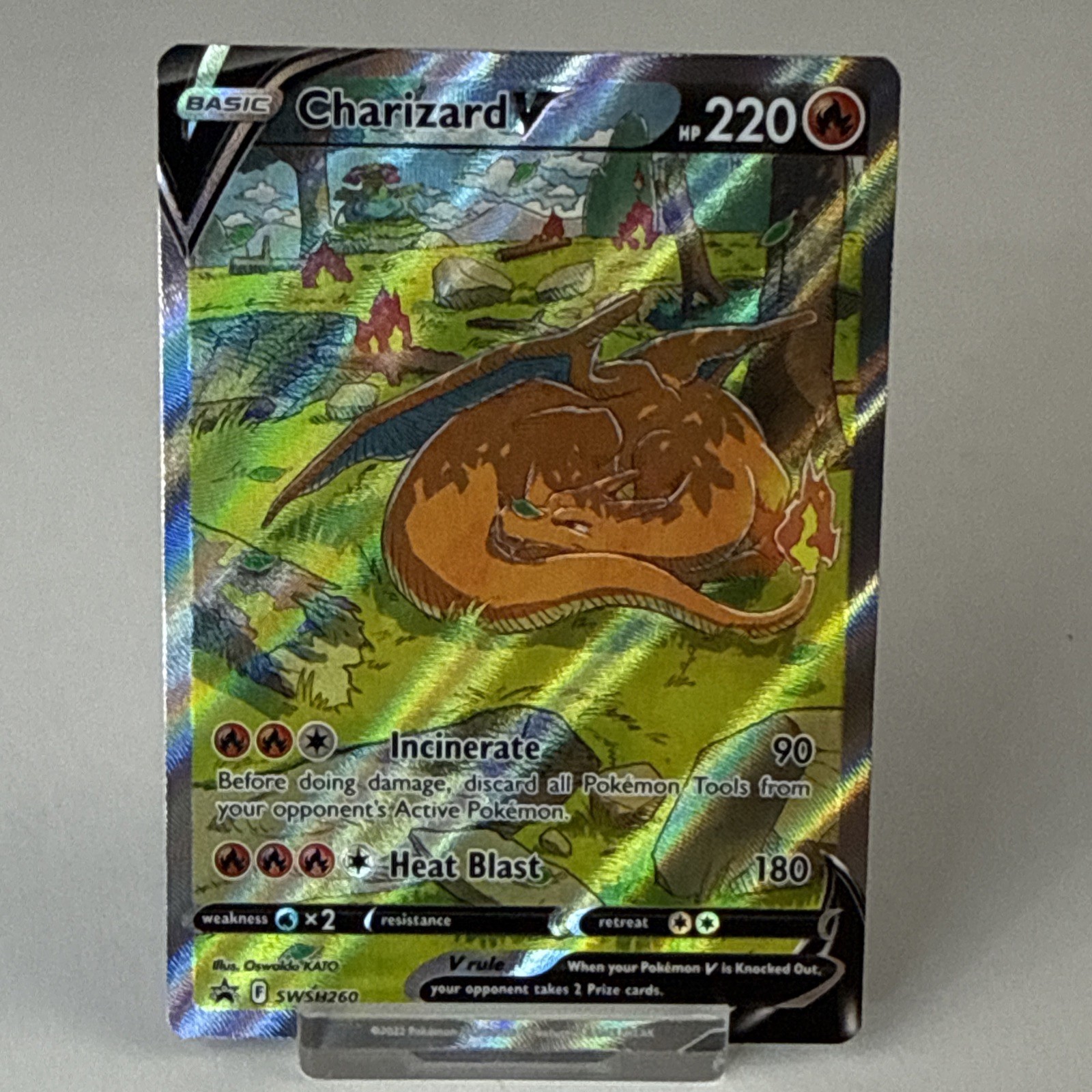 Pokémon TCG Charizard V SWSH260 Sword & Shield Promo Full Art Holo English