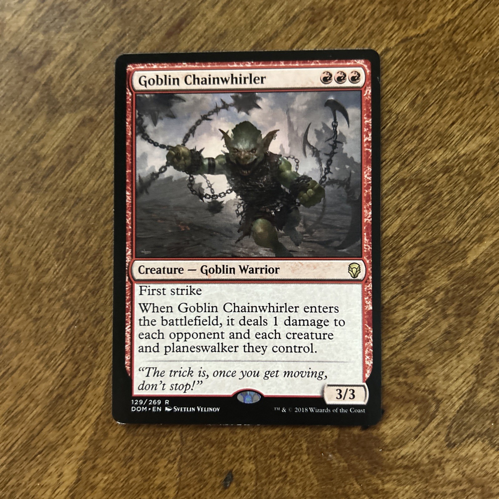 Goblin Chainwhirler – DOM – MTG – LP