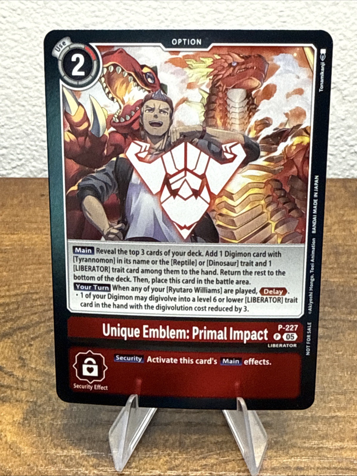 Unique Emblem: Primal Impact (Dawn of Liberator Box Topper)