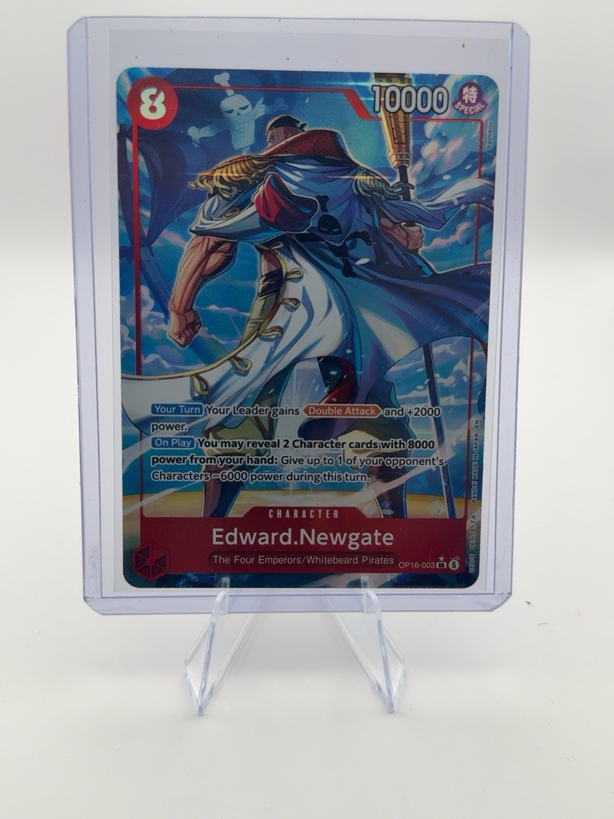 One Piece Edward Newgate OP16-003 SR Alternate Art SP Whitebeard Pirates NM/Mint