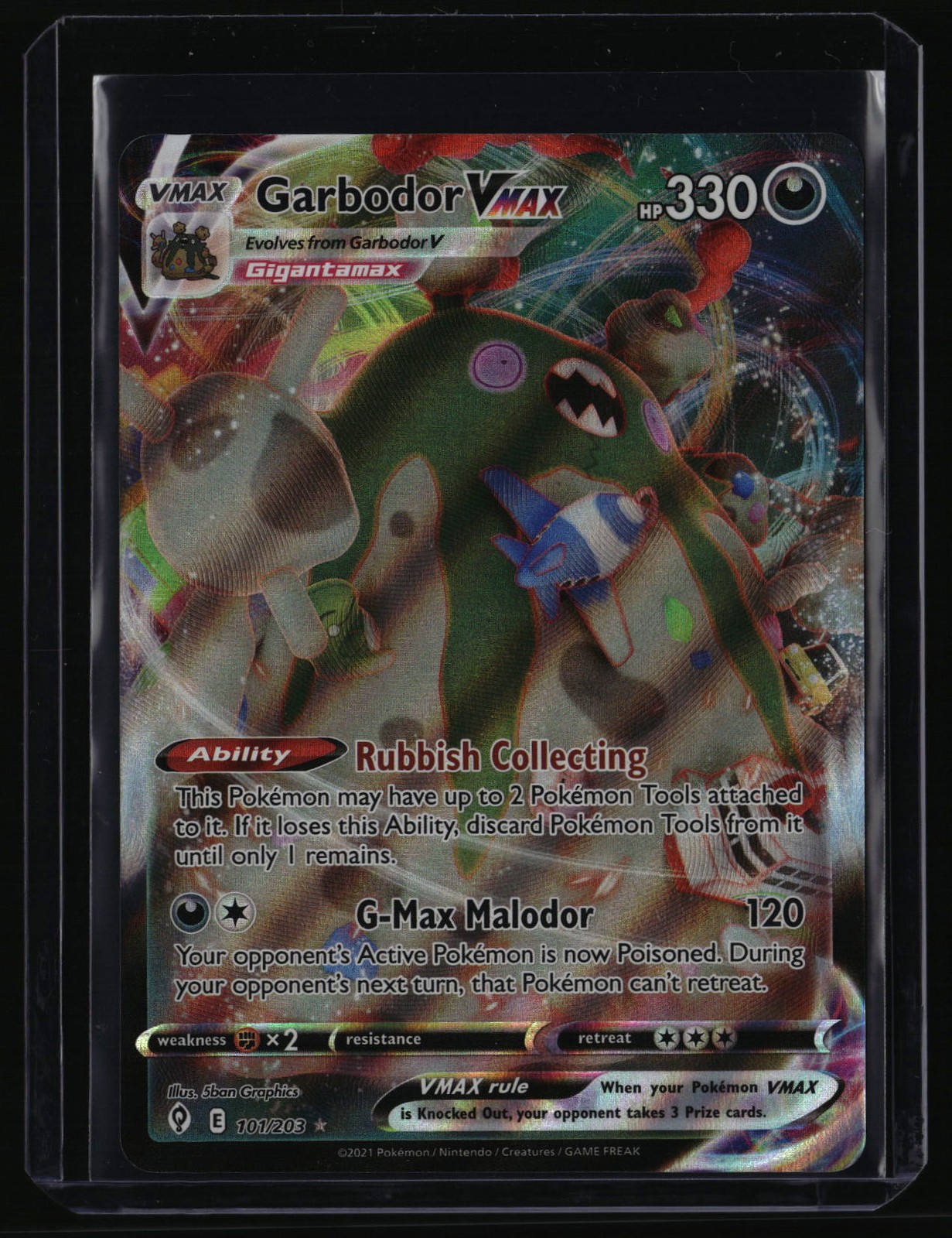 SWSH07: Evolving Skies #101/203 Garbodor VMAX