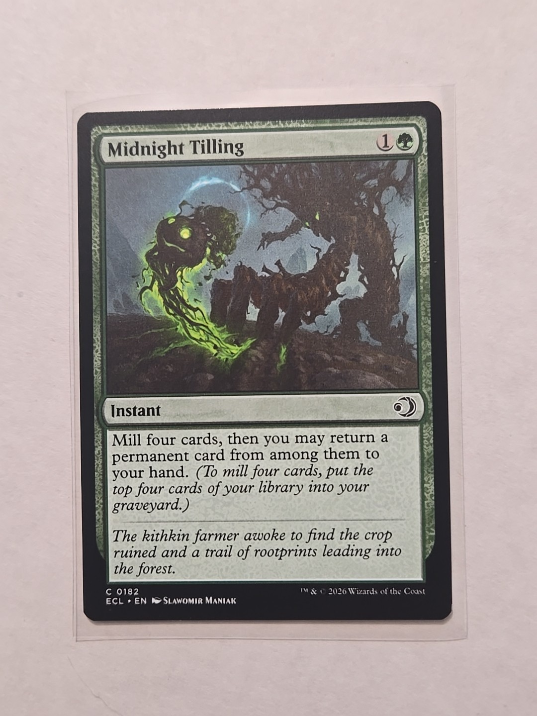 Midnight Tilling – Lorwyn Eclipsed – NM – Common – Instant