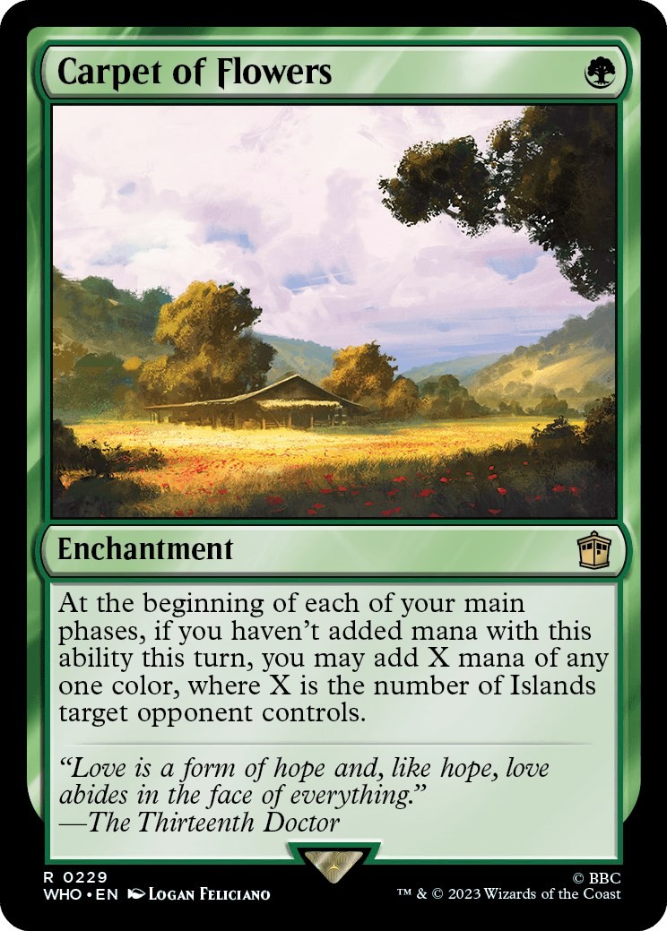 Carpet of Flowers (229) ( NM) Universes Beyond: Doctor Who MTG WHO