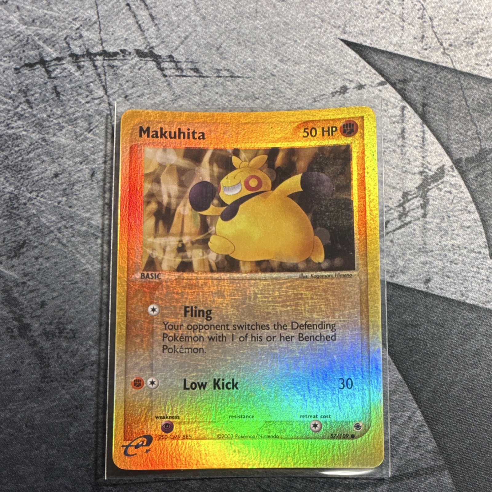 Pokemon TCG Makuhita 57/109 Ruby and Sapphire Reverse Holo Common English 50HP