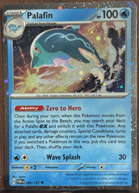 Pokemon – Palafin – 060/167 – Cosmos Holo Promo – NM/M