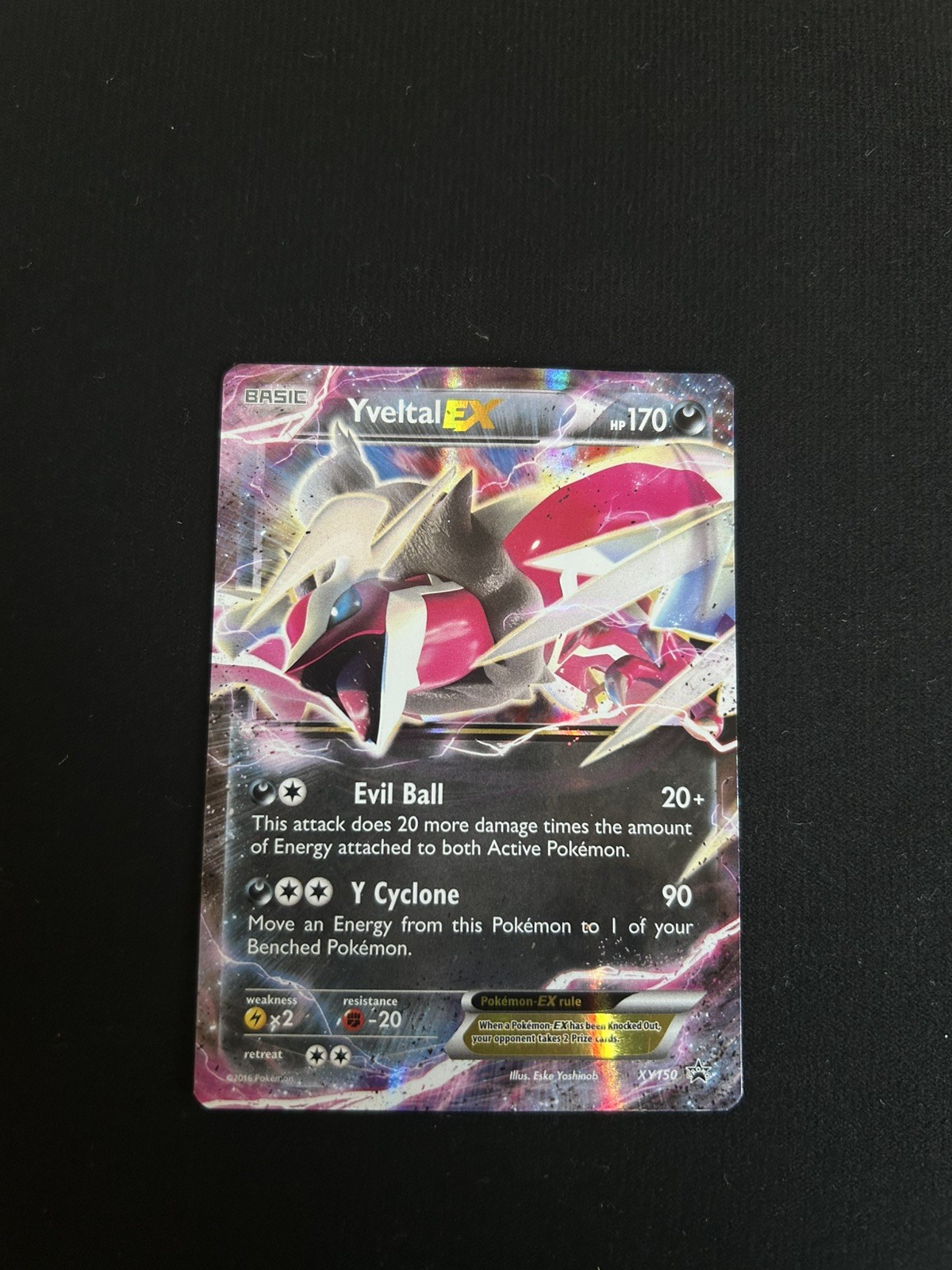 Pokémon TCG Yveltal EX Black Star Promo Card XY150