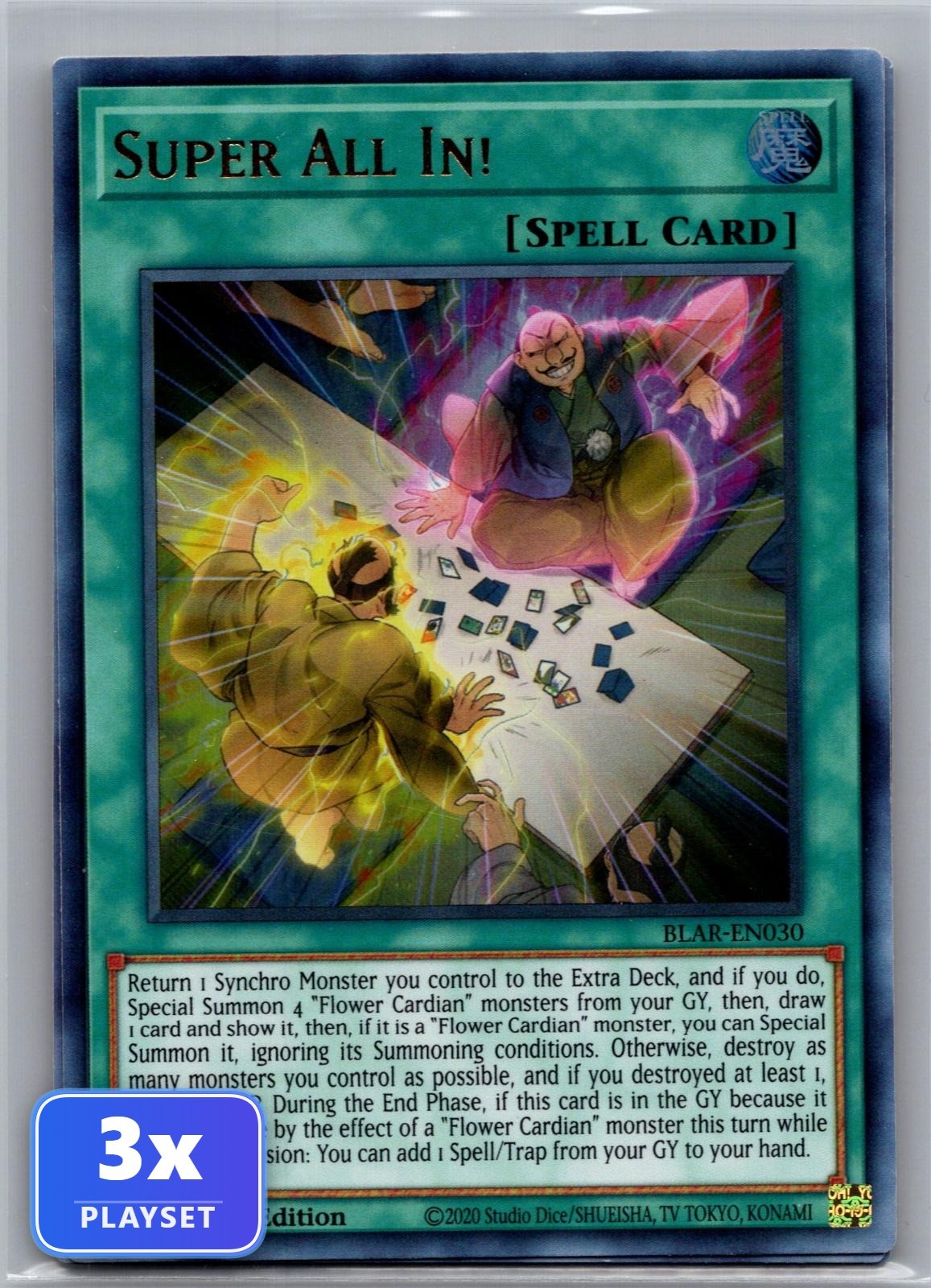 3x Super All In! BLAR-EN030 Ultra Rare 1st Edition NM