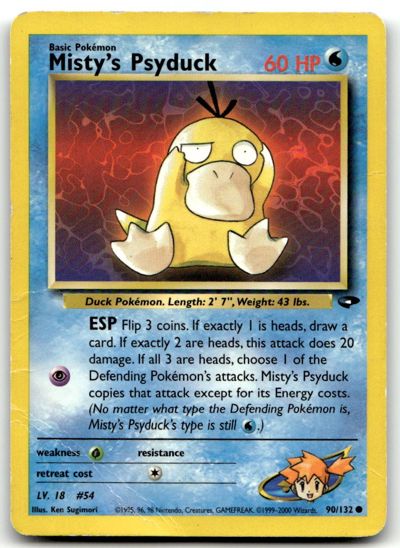 Misty’s Psyduck 090/132 Gym Challenge Common Unlimited DMG