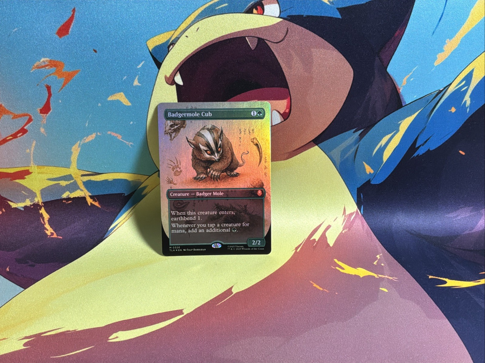 MTG – TLA – Badgermole Cub (Borderless) #326 – Foil NM/M