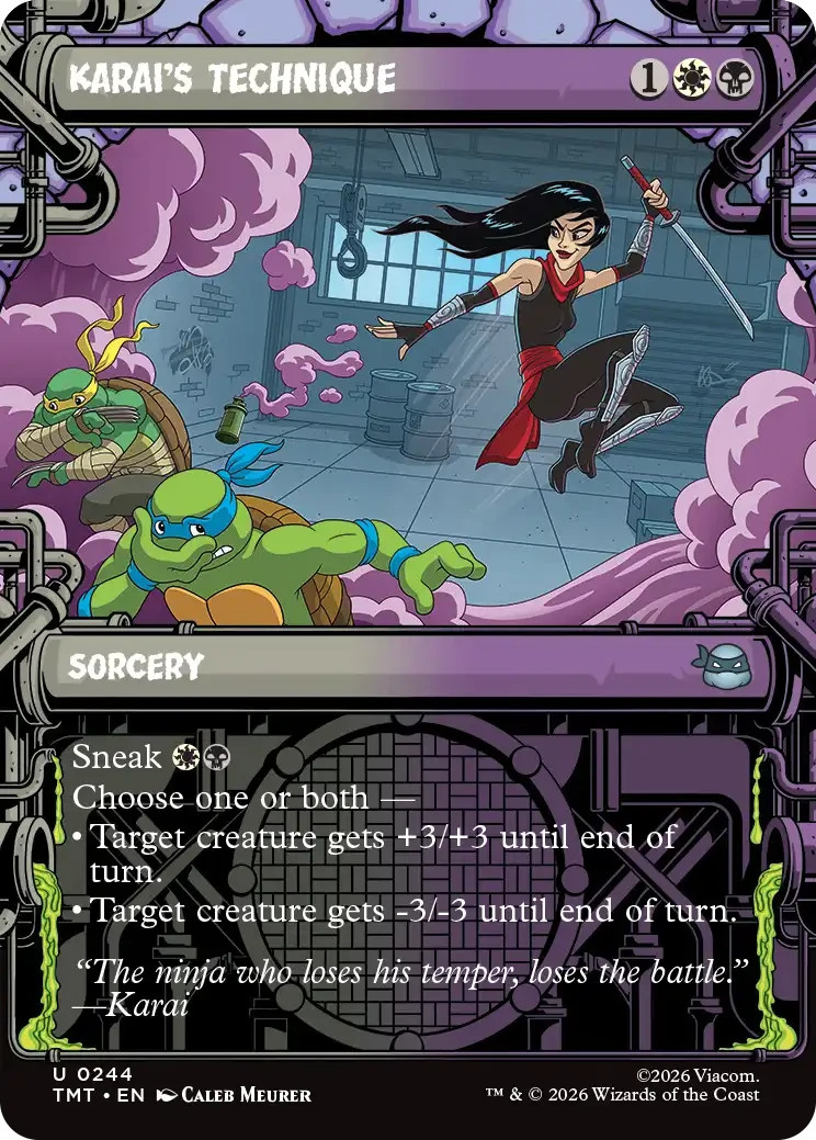 Karai’s Technique – Showcase – Teenage Mutant Ninja Turtles – MtG- NM