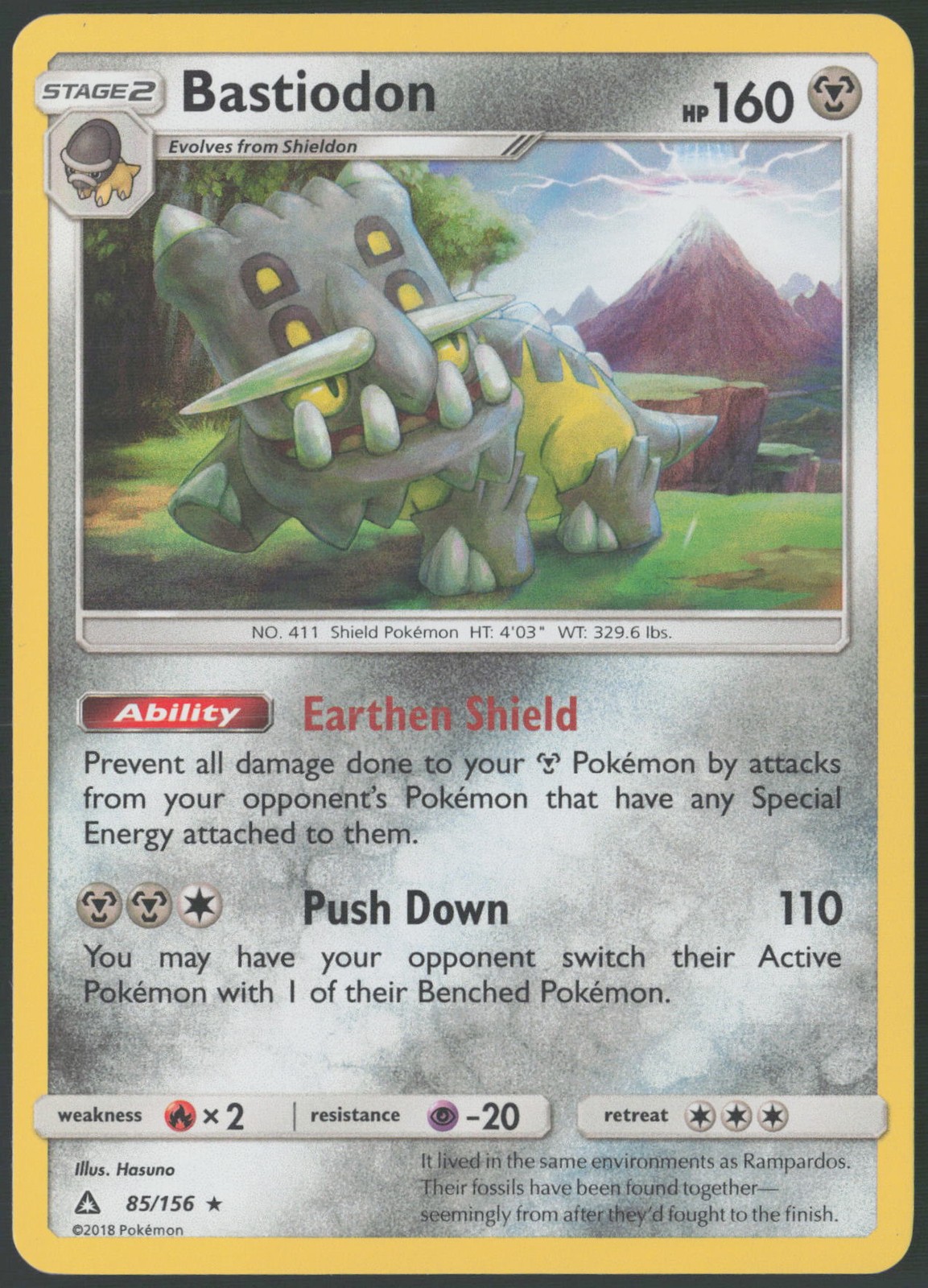 Bastiodon Holo 85/156 SM – Ultra Prism NM
