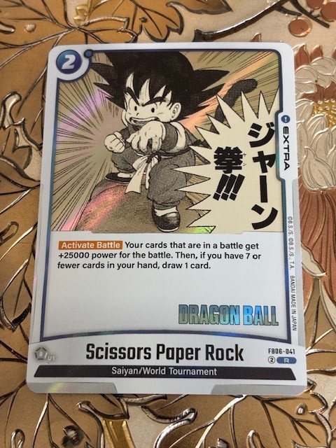 Dragon Ball Super Scissors Paper Rock Rare Manga Booster 01 FB06-041
