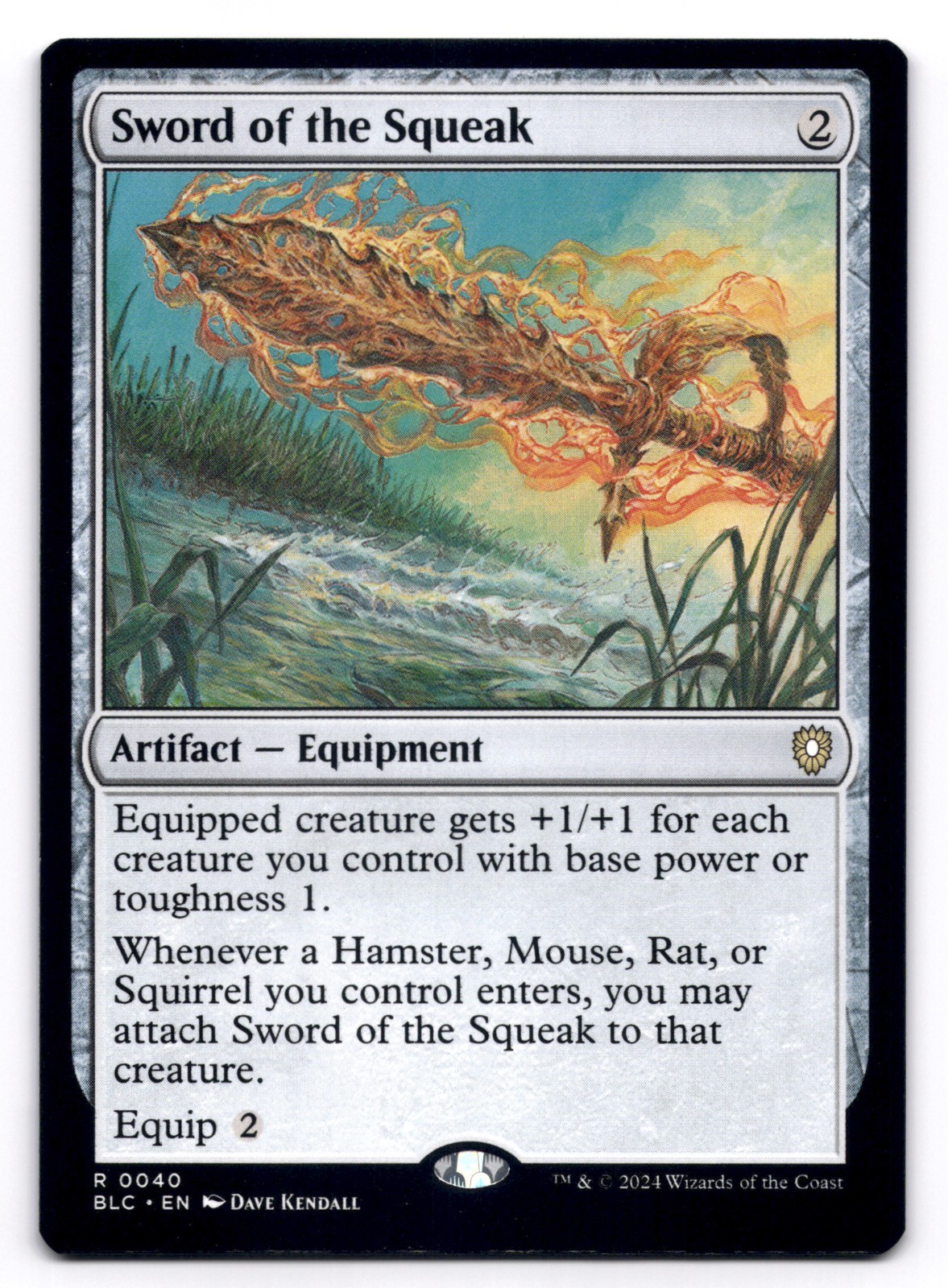 Sword of the Squeak NM Commander: Bloomburrow 40 MTG Regular