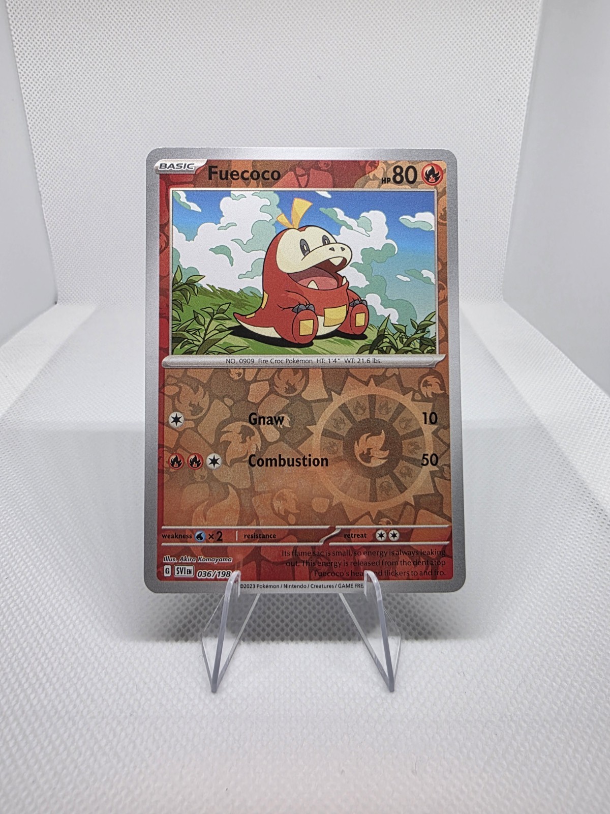 Pokemon TCG Fuecoco 36/198 Reverse Holo EN Basic NM