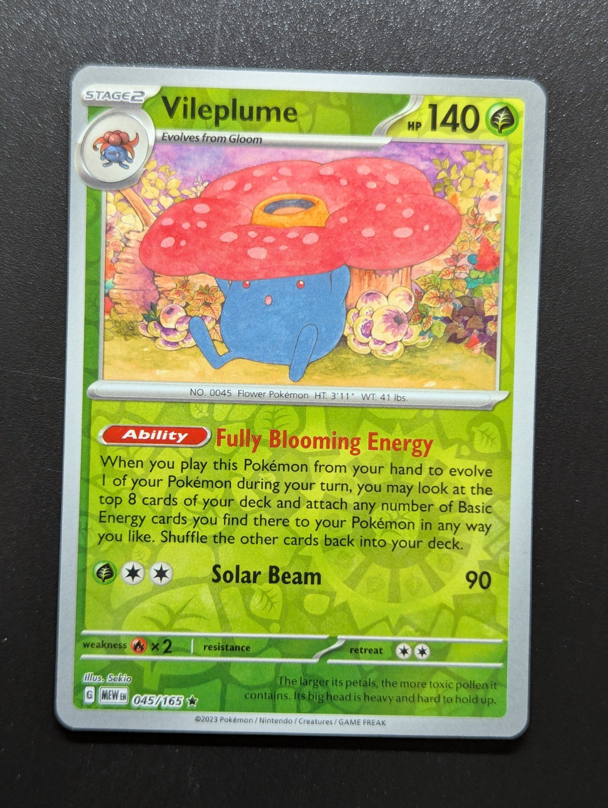 Vileplume Rare Deck Exclusives 045/165 NM