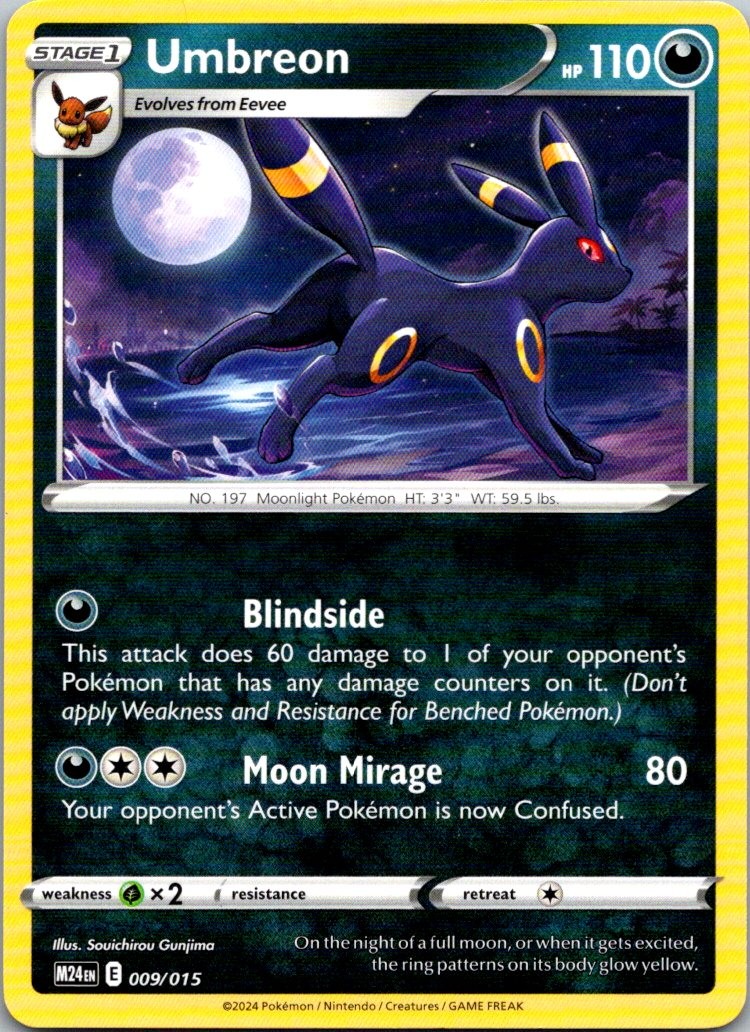 Umbreon 009/015 McDonald’s Promos 2024 Pokemon TCG P NM