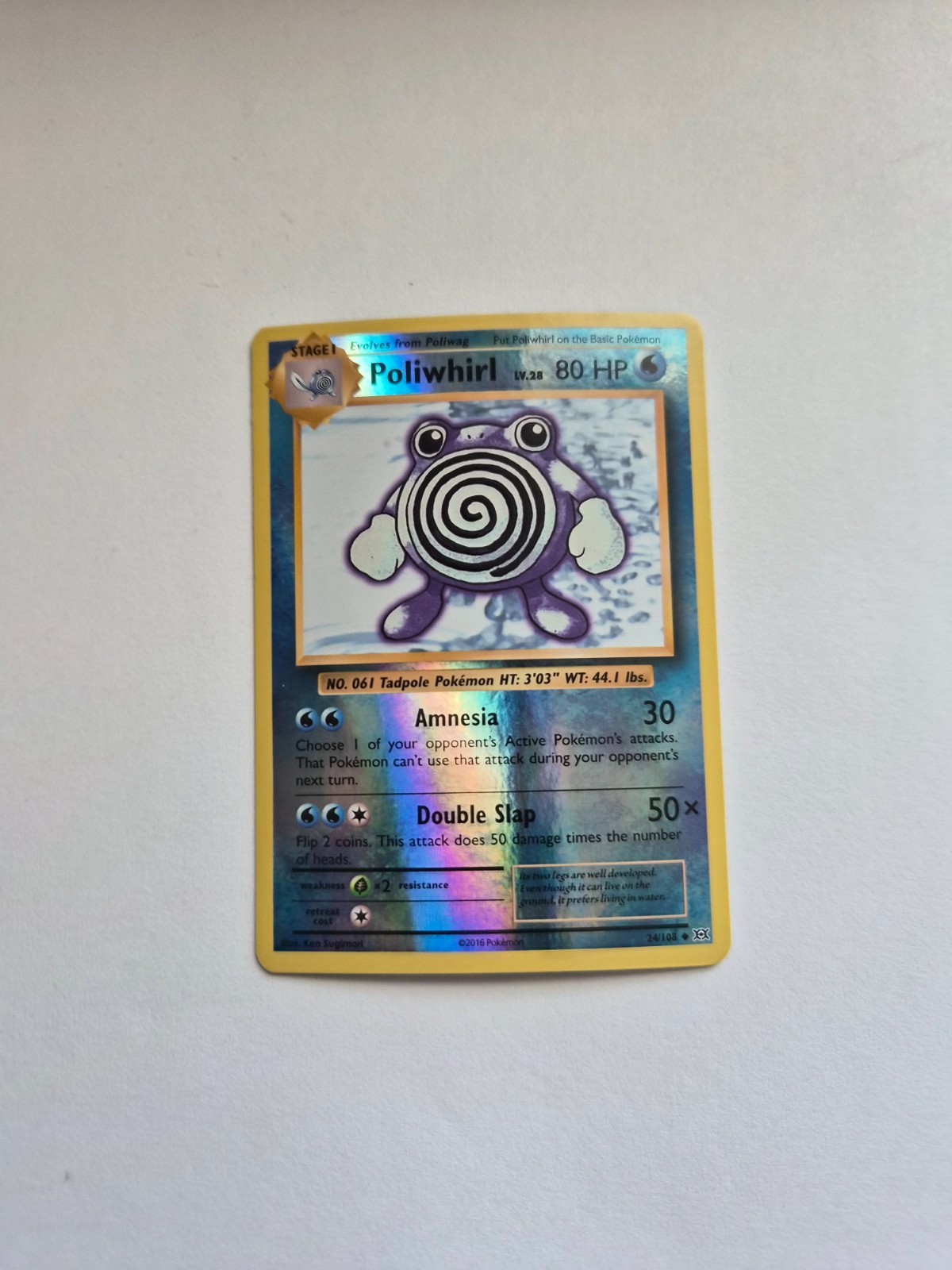 Poliwhirl – Pokémon XY Evolutions Reverse Holo #24/108 – NM/MINT