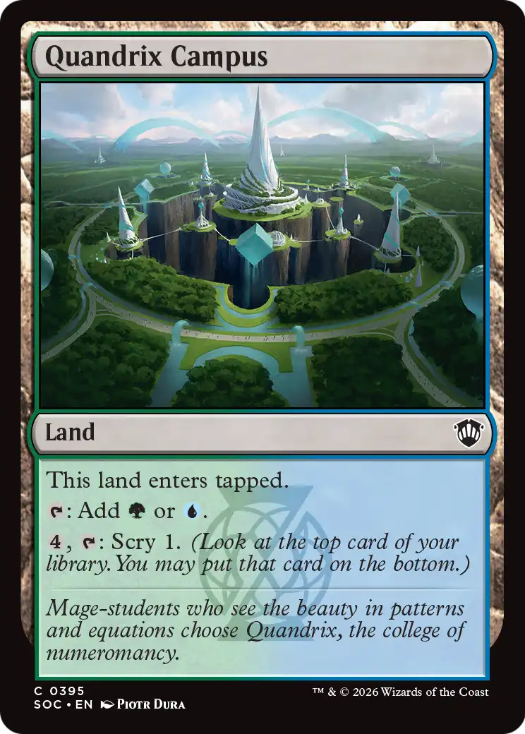 Quandrix Campus – 395 – SOC – Near Mint – MTG