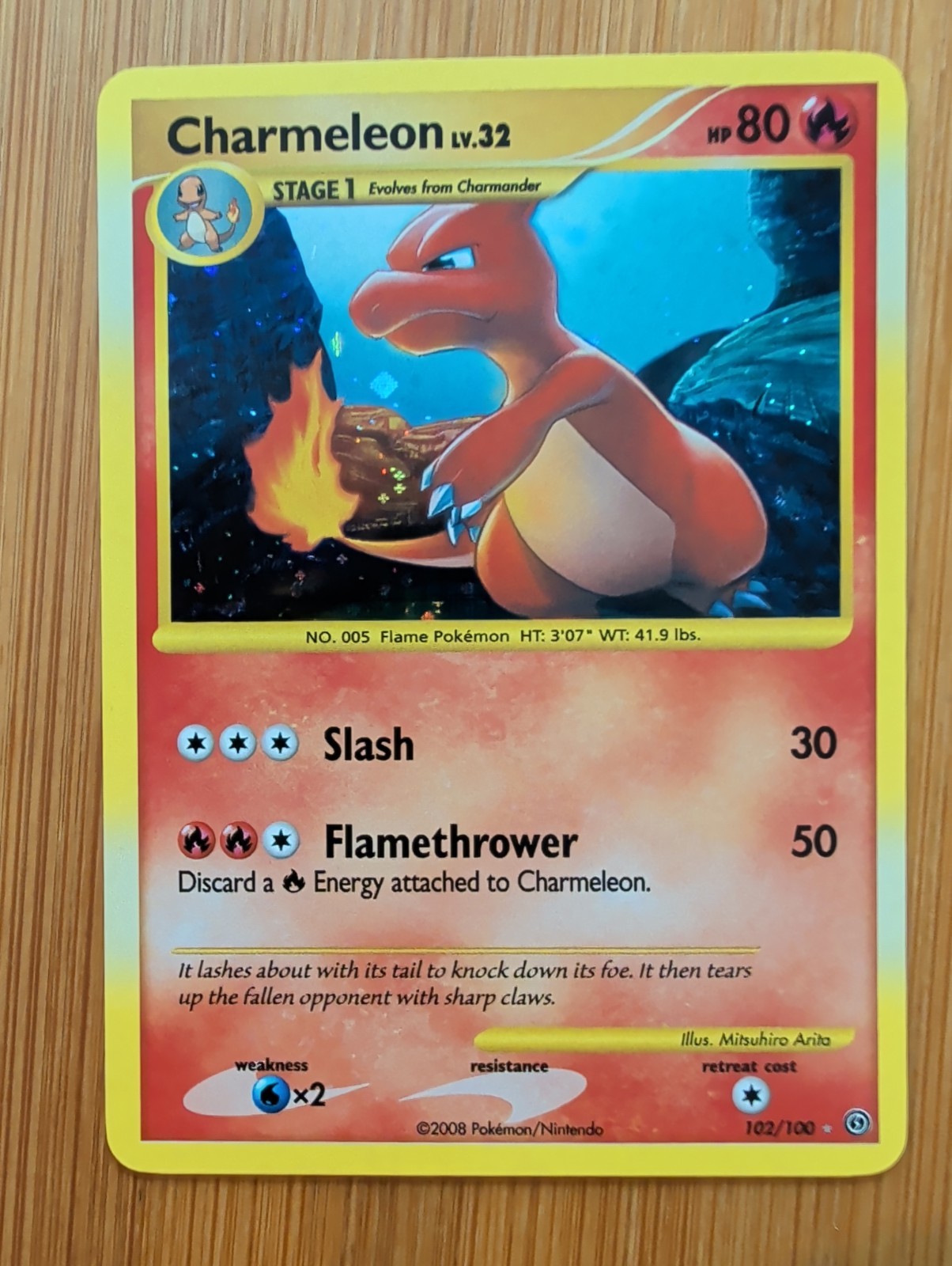 Charmeleon 102/100 Stormfront Holo Secret Rare
