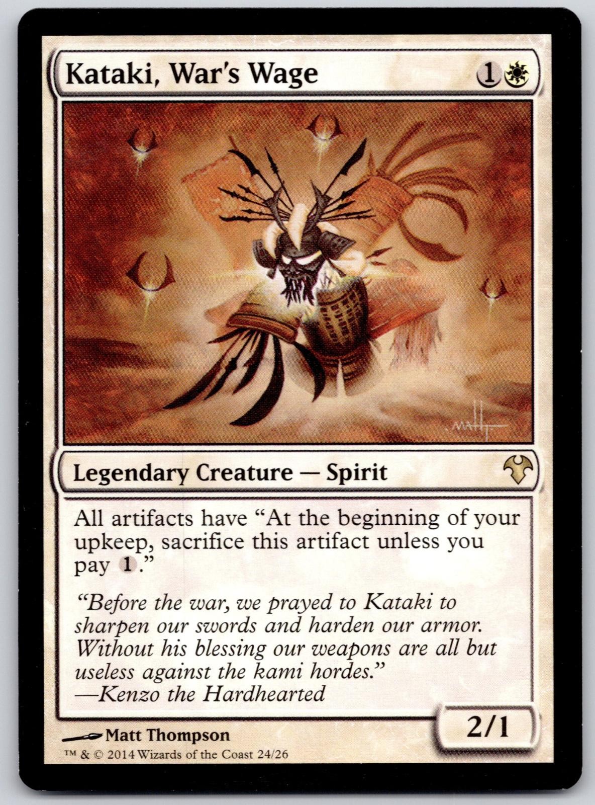 Kataki, War’s Wage 24 Rare Magic Modern Event Deck Magic: The Gathering LP
