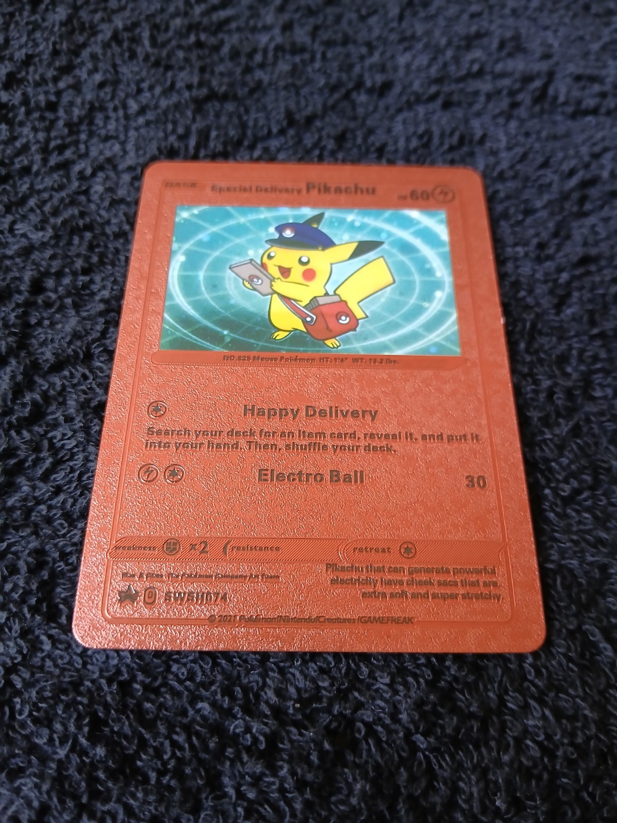TCG Special Delivery Black Star Promo Metallic Foil Display Card